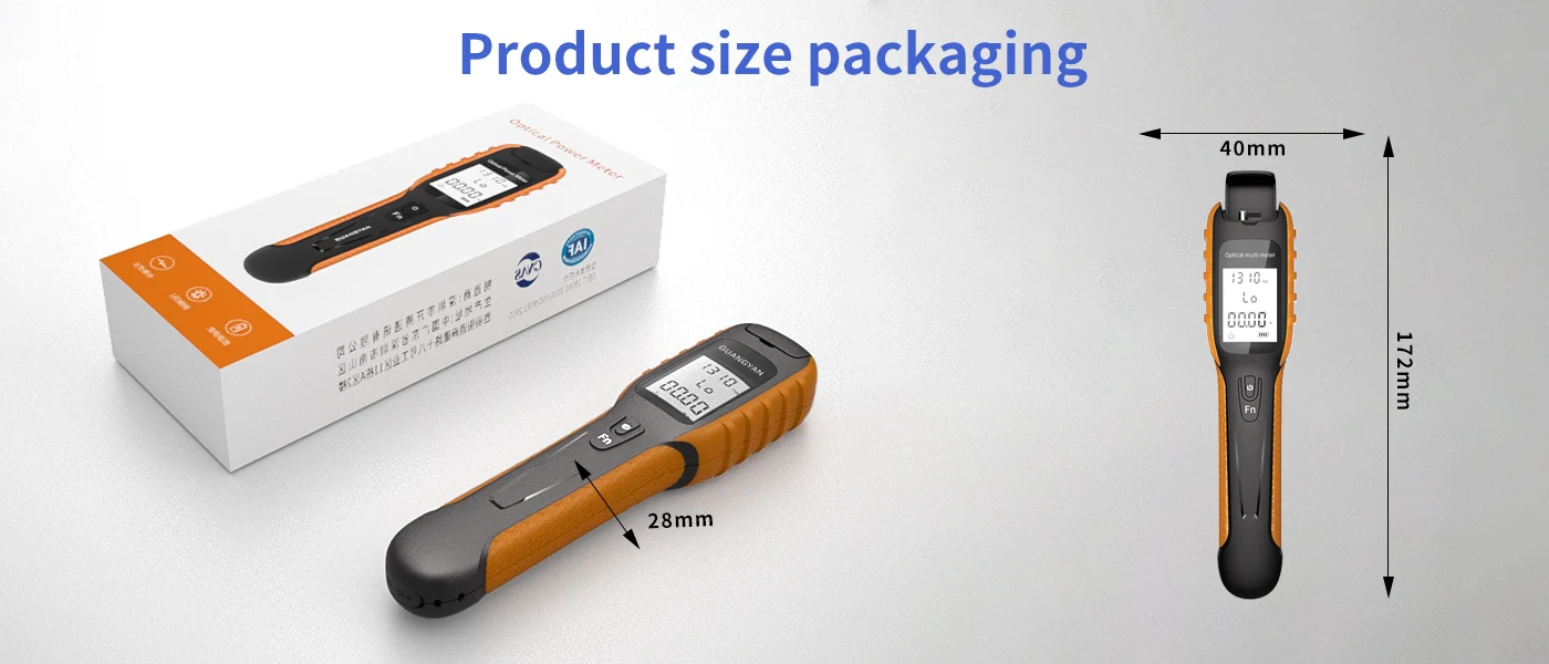 G11 Optical Power Meter dimensions and packaging