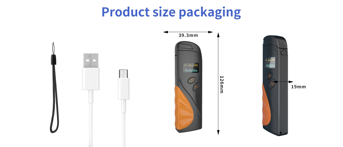 G2 Optical Power Meter dimensions and packaging