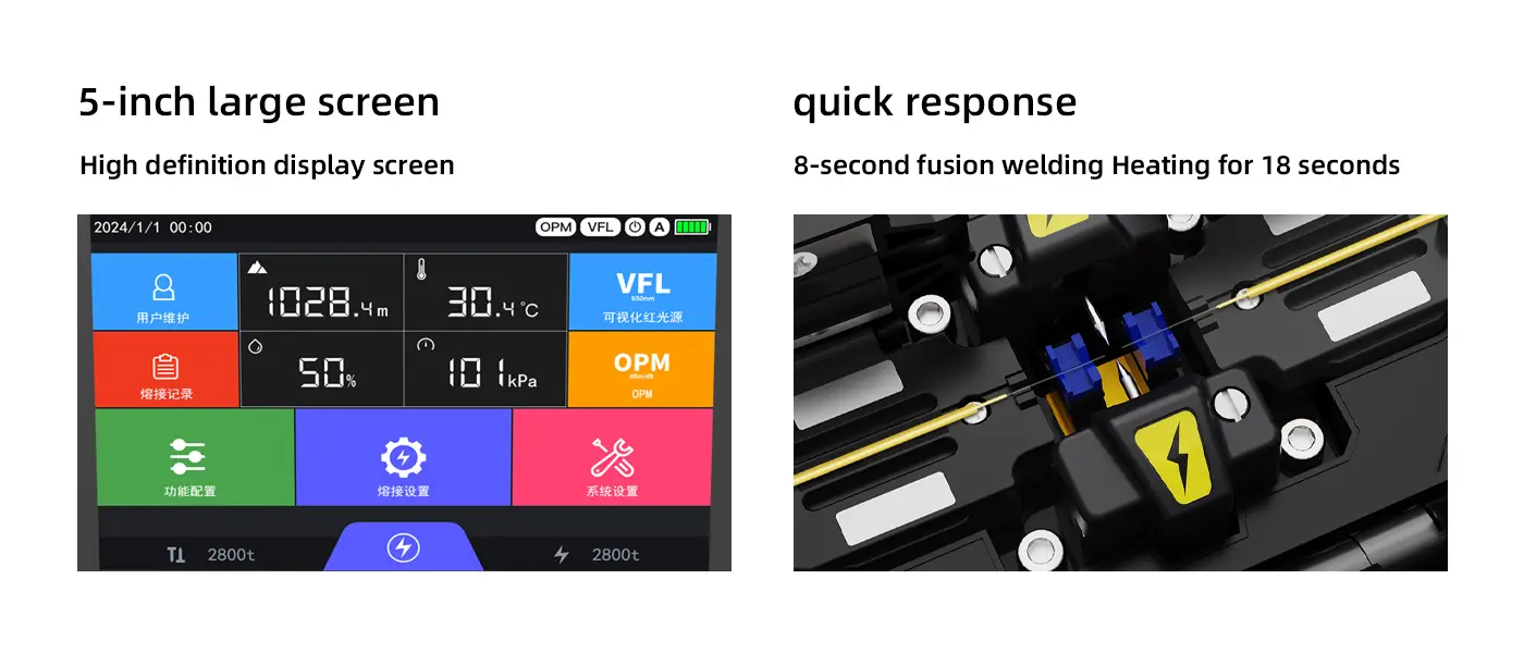 K3S Fiber Optic Fusion Splicer key features
